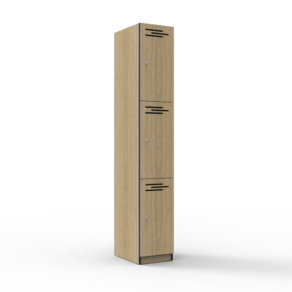 3 Door Melamine Locker - Easy Office Furniture