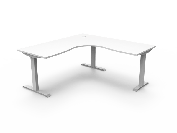 Boost Static Corner Workstation - Easy Office Furniture