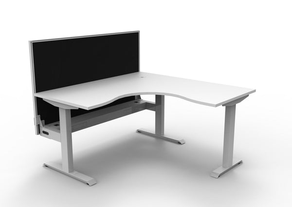 Boost Static Corner Workstation - Easy Office Furniture