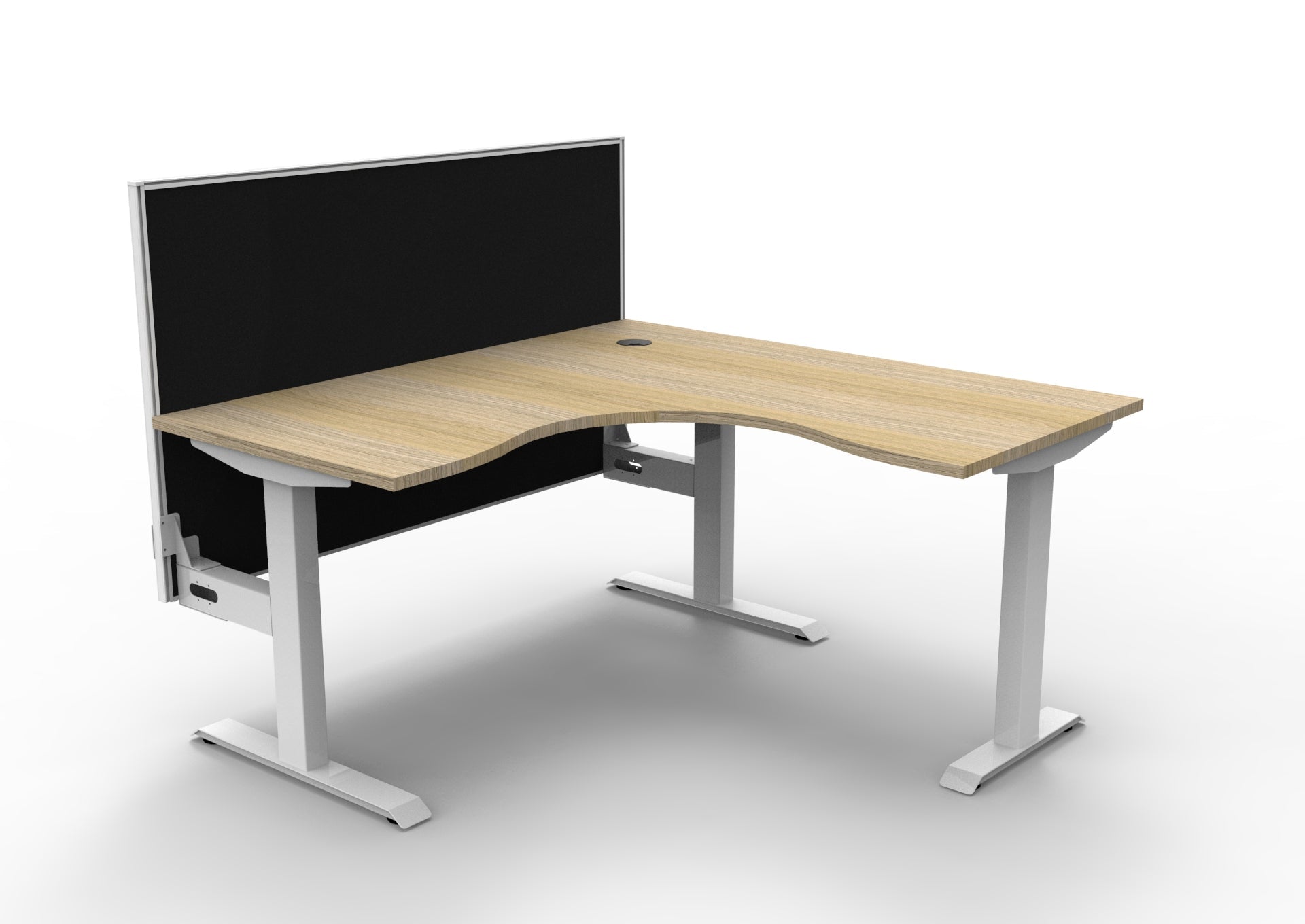 Boost Static Corner Workstation - Easy Office Furniture