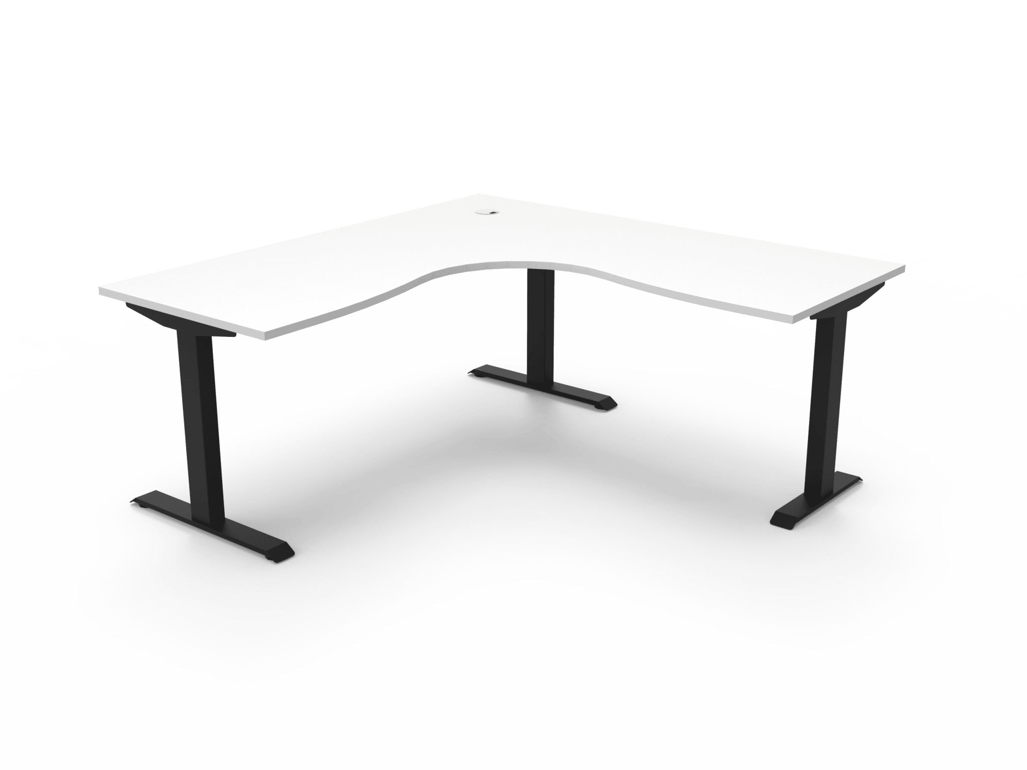 Boost Static Corner Workstation - Easy Office Furniture
