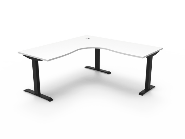 Boost Static Corner Workstation - Easy Office Furniture