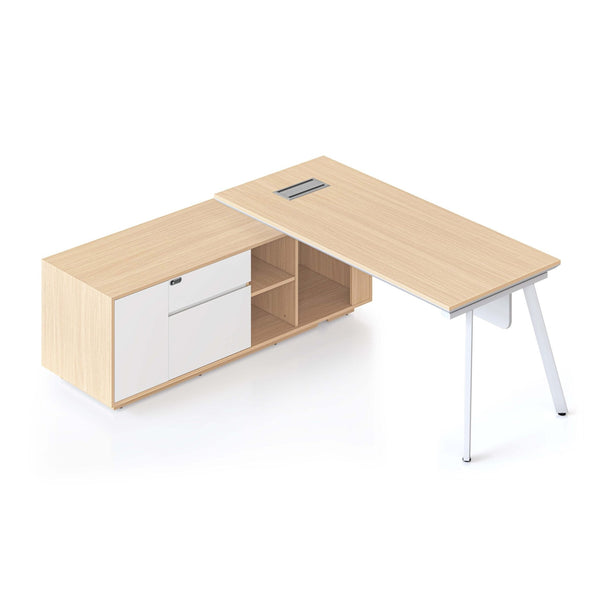 Casa Executive Desk & Cabinet - Easy Office Furniture