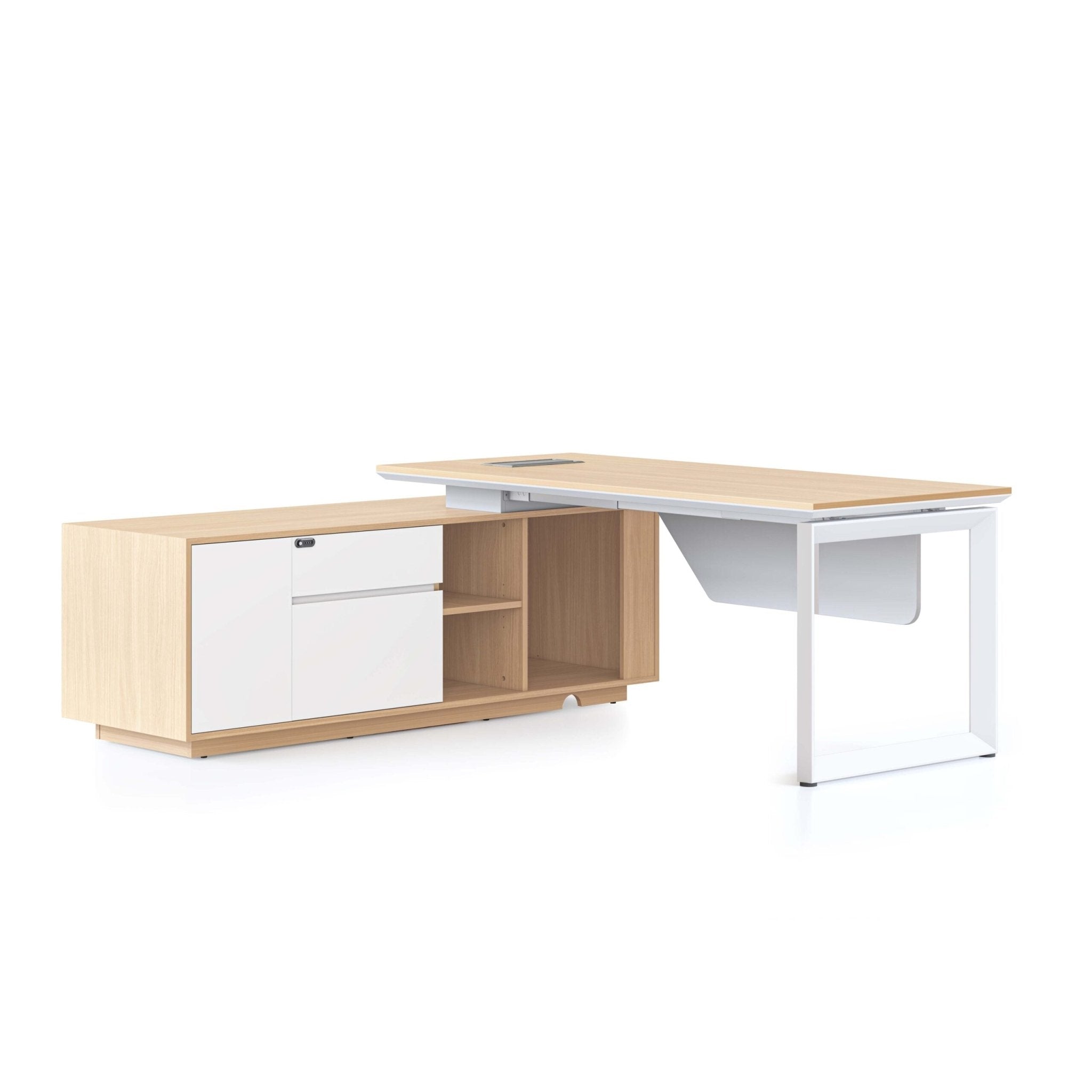 Casa Executive Desk & Cabinet - Easy Office Furniture