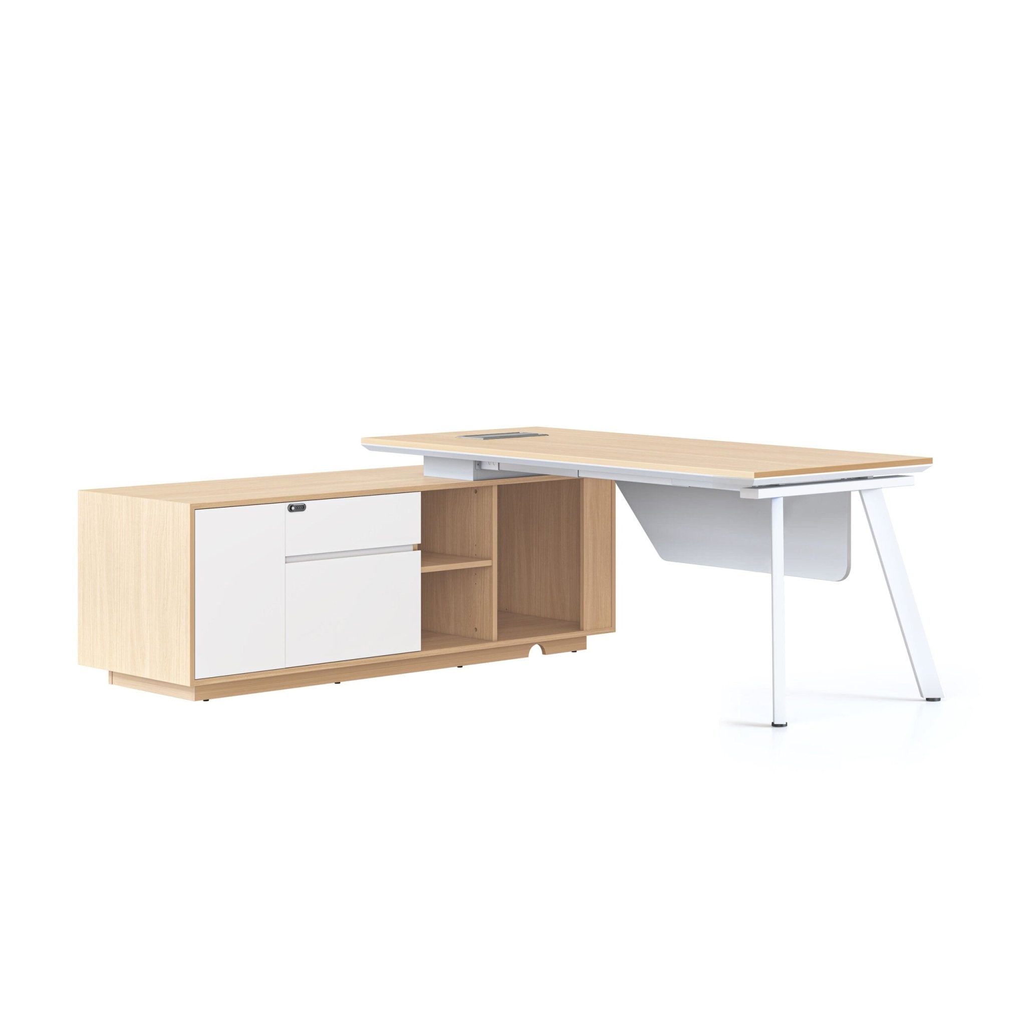 Casa Executive Desk & Cabinet - Easy Office Furniture