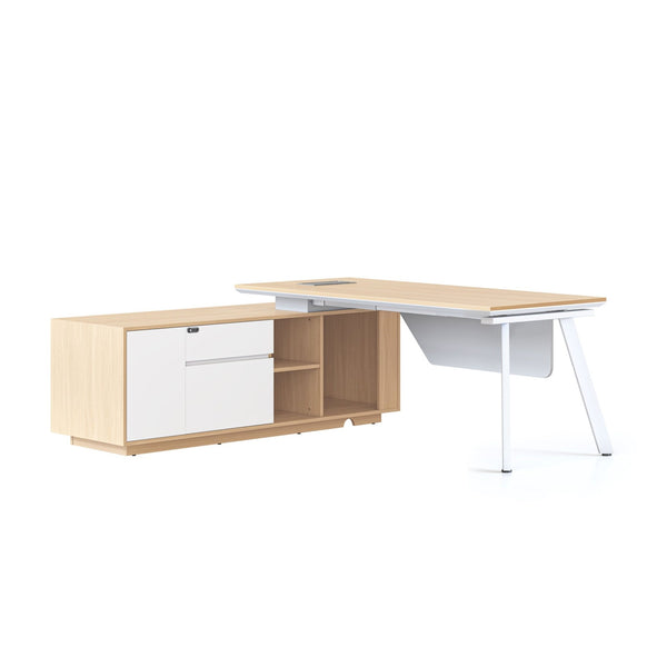 Casa Executive Desk & Cabinet - Easy Office Furniture