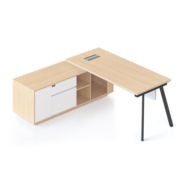 Casa Executive Desk & Cabinet - Easy Office Furniture