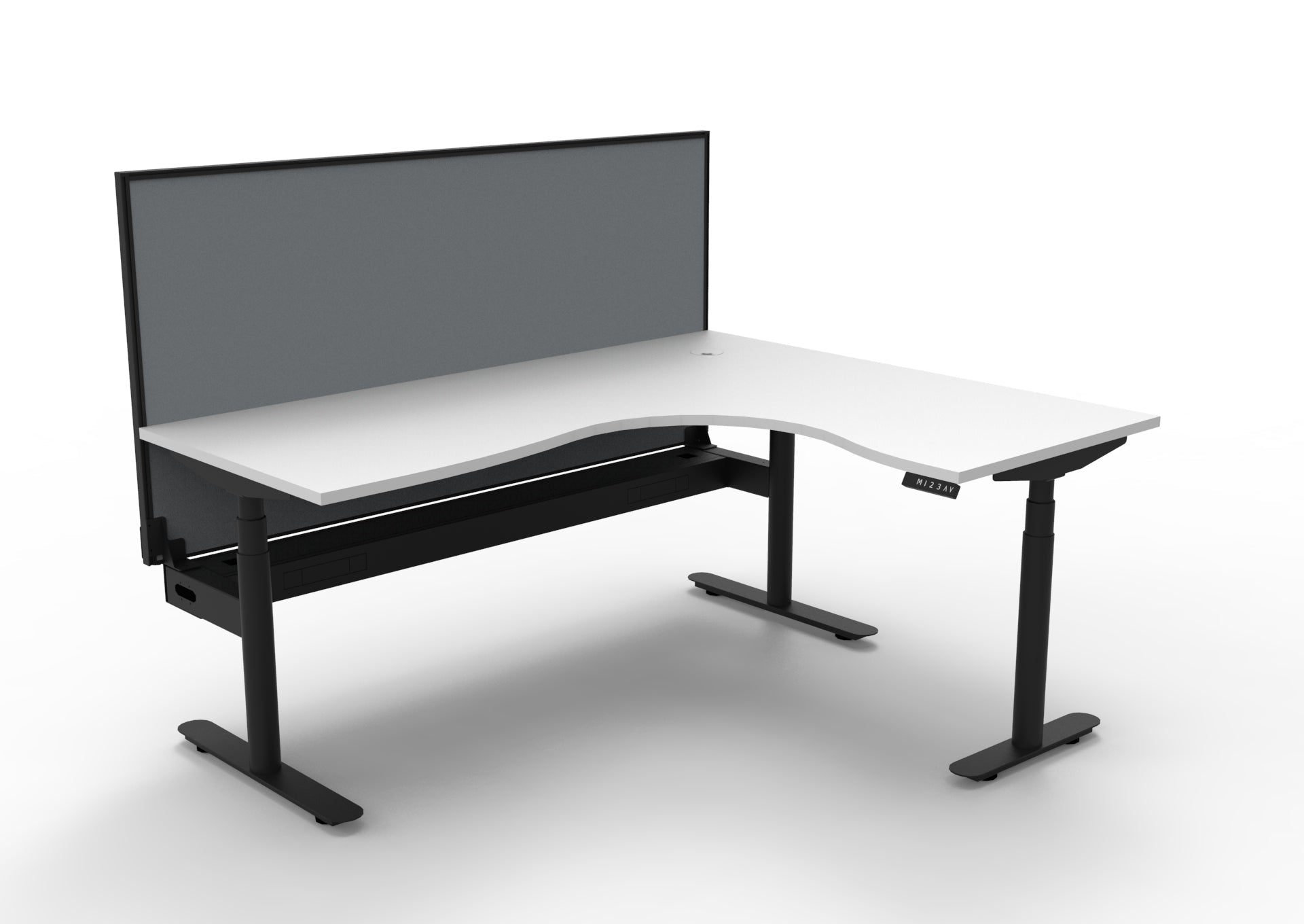 Halo + Corner Workstation - Easy Office Furniture