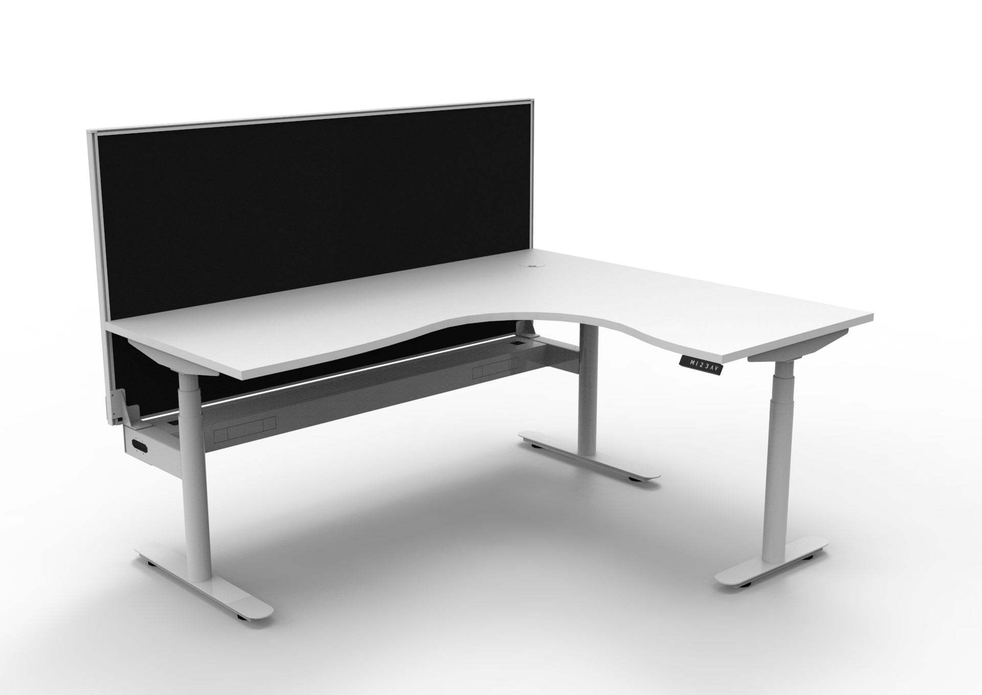 Halo + Corner Workstation - Easy Office Furniture
