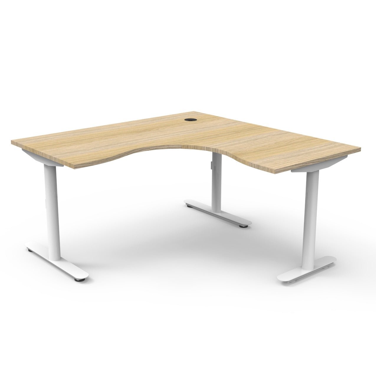 Halo Static Corner Workstation - Easy Office Furniture