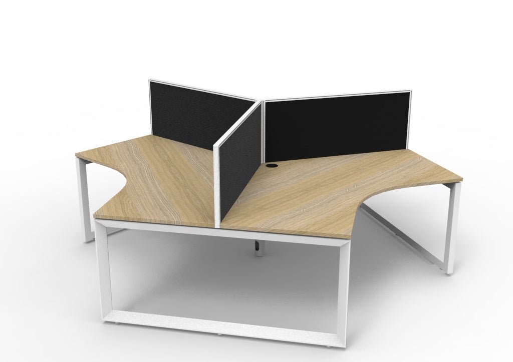 Infinity 120 Degree Workstation - Loop Leg - Easy Office Furniture