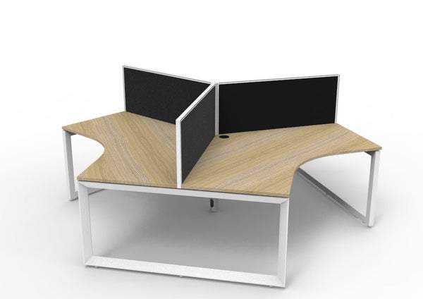 Infinity 120 Degree Workstation - Loop Leg - Easy Office Furniture
