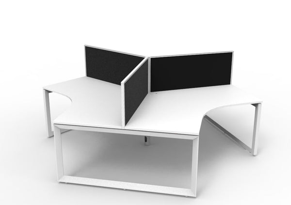 Infinity 120 Degree Workstation - Loop Leg - Easy Office Furniture