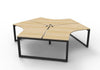 Infinity 120 Degree Workstation - Loop Leg - Easy Office Furniture