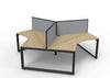 Infinity 120 Degree Workstation - Loop Leg - Easy Office Furniture