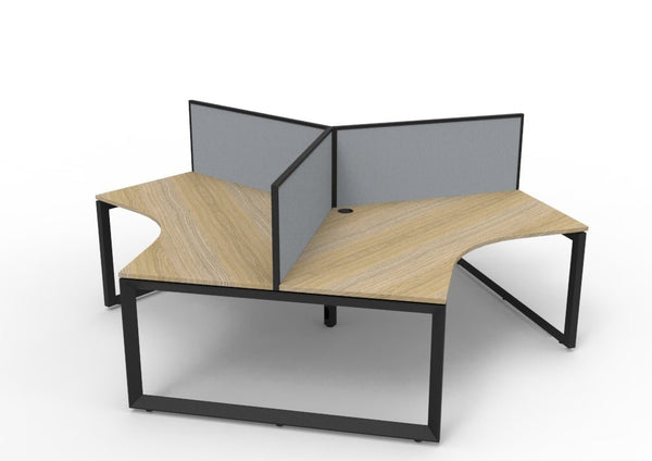 Infinity 120 Degree Workstation - Loop Leg - Easy Office Furniture