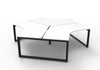 Infinity 120 Degree Workstation - Loop Leg - Easy Office Furniture
