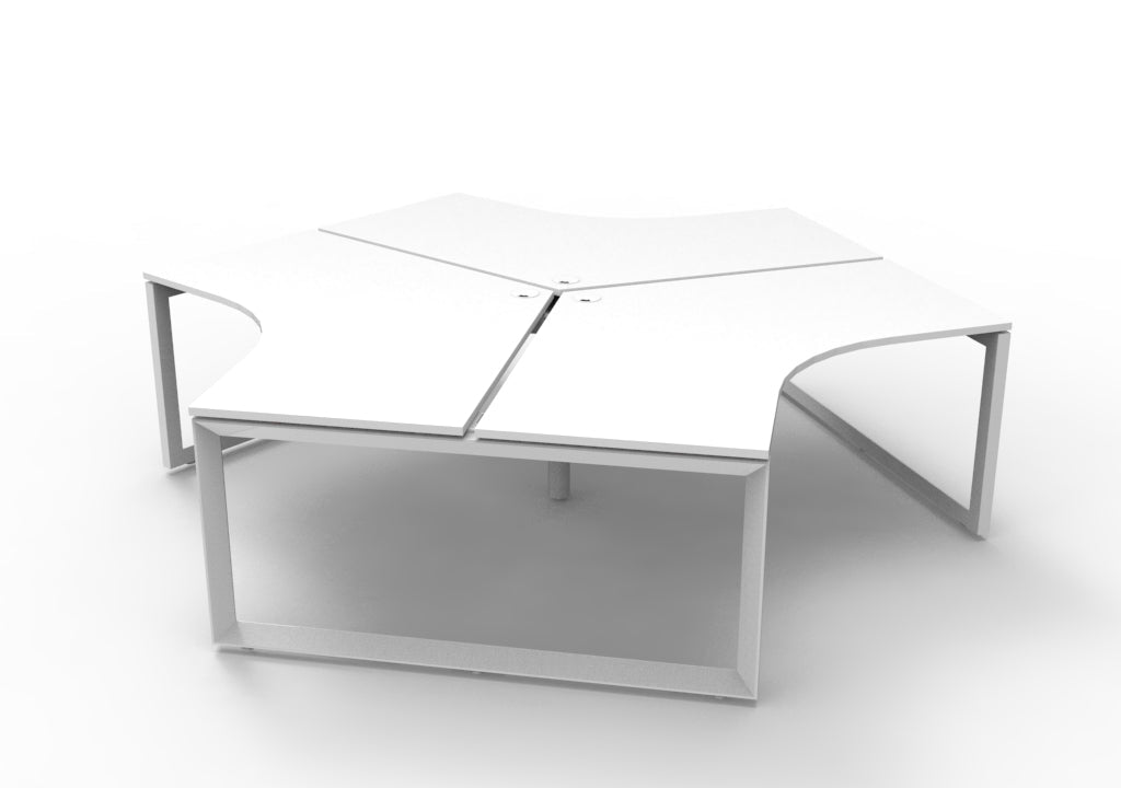 Infinity 120 Degree Workstation - Loop Leg - Easy Office Furniture