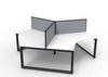 Infinity 120 Degree Workstation - Loop Leg - Easy Office Furniture