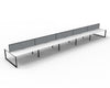 Infinity Back to Back Loop Leg Workstation - Easy Office Furniture