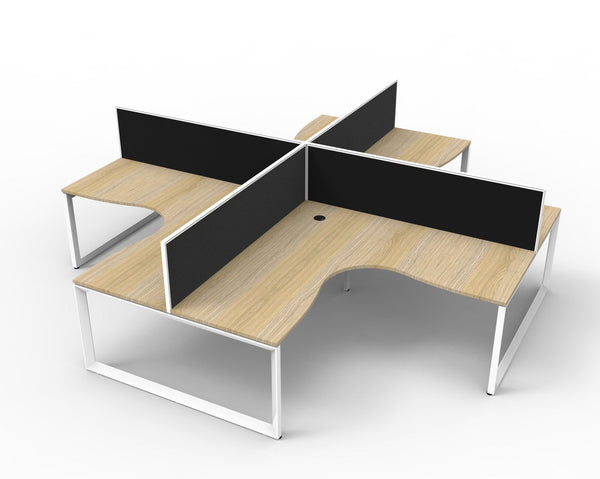 Infinity Loop Leg Corner Workstation - Easy Office Furniture