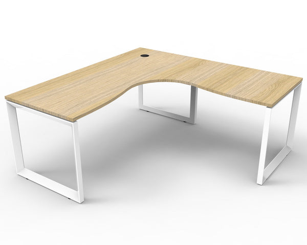 Infinity Loop Leg Corner Workstation - Easy Office Furniture