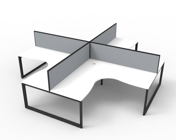 Infinity Loop Leg Corner Workstation - Easy Office Furniture