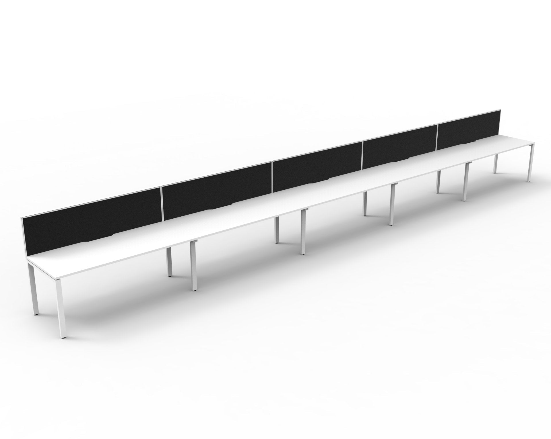 Infinity Single Sided Profile Leg Workstation - Easy Office Furniture