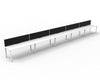 Infinity Single Sided Profile Leg Workstation - Easy Office Furniture