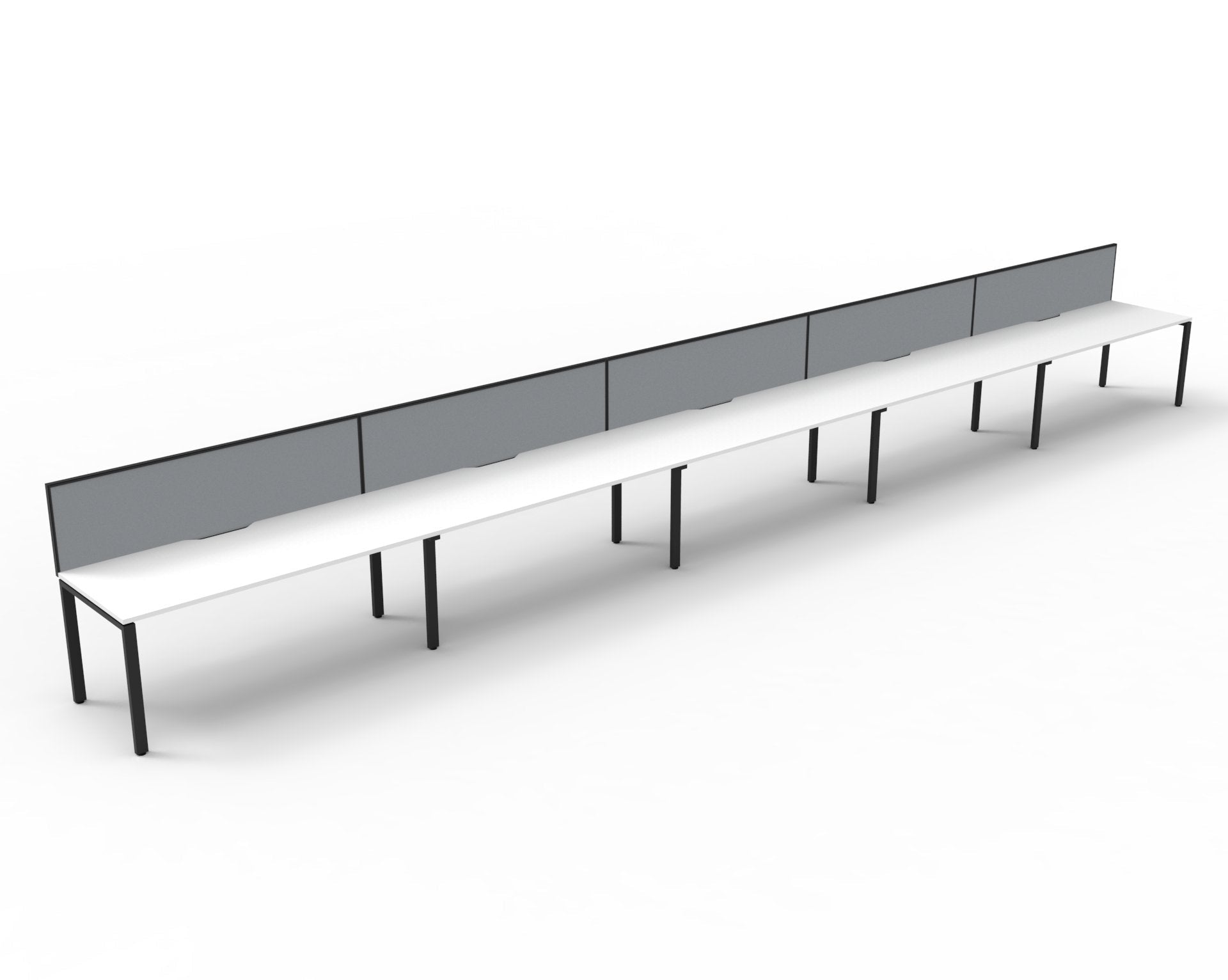 Infinity Single Sided Profile Leg Workstation - Easy Office Furniture