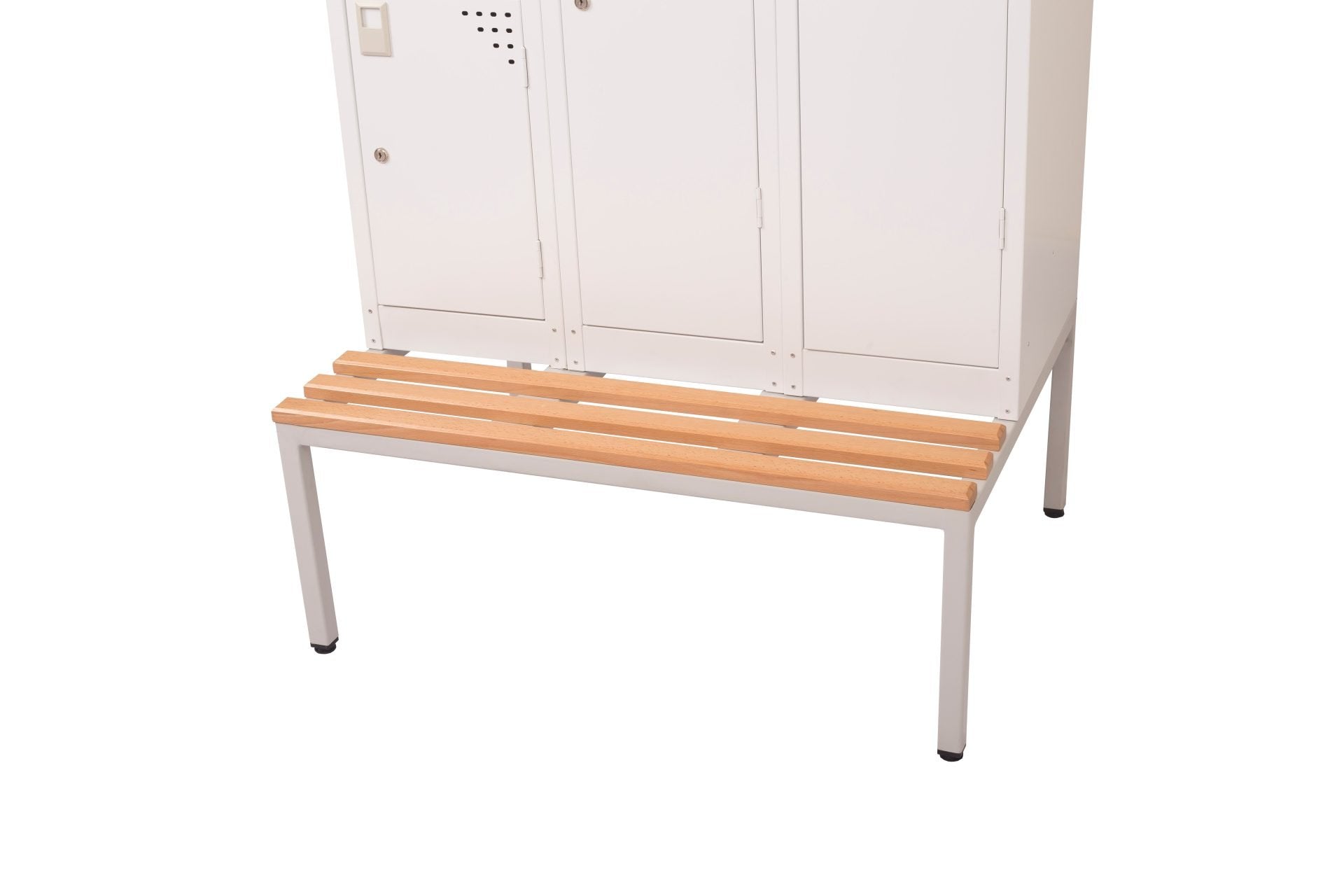 Light Oak Locker Seat & Stands