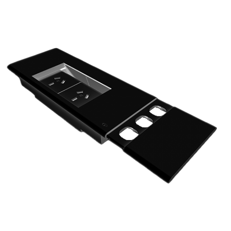 Rapid Wiring Flip Box In Desk Module