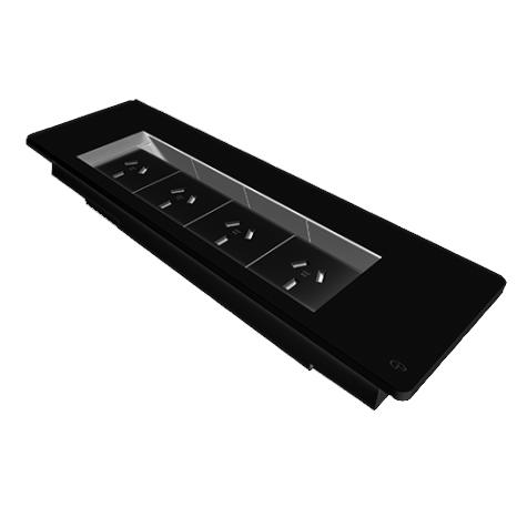 Rapid Wiring Flip Box In Desk Module