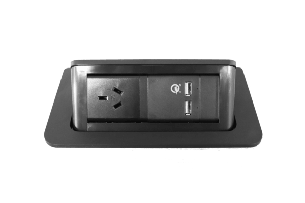 Rapid Wiring Pop-up In Desk Module - Easy Office Furniture