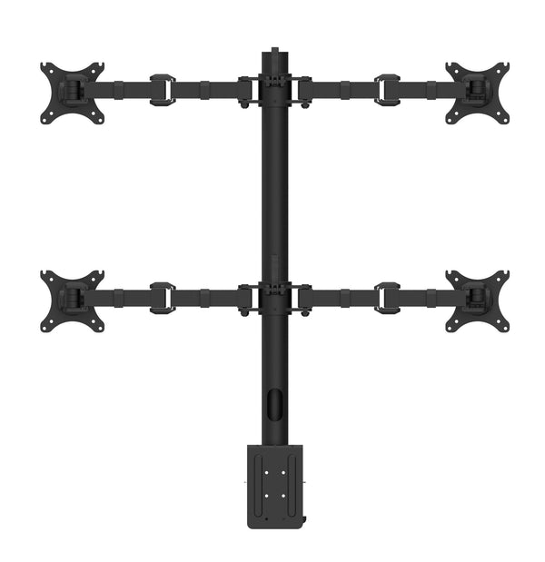 Revolve Pole Mounted Quad Monitor Arm - ON SALE - Easy Office Furniture