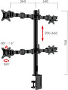 Revolve Pole Mounted Quad Monitor Arm - ON SALE - Easy Office Furniture
