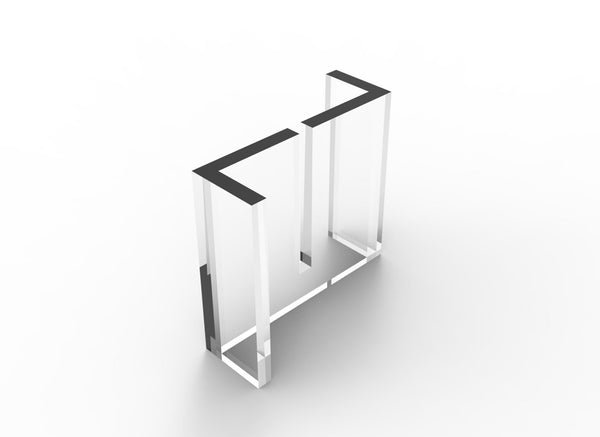 Safety Screen Feet - Acrylic - ON SALE - Easy Office Furniture