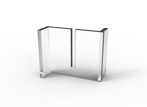 Safety Screen Feet - Acrylic - ON SALE - Easy Office Furniture